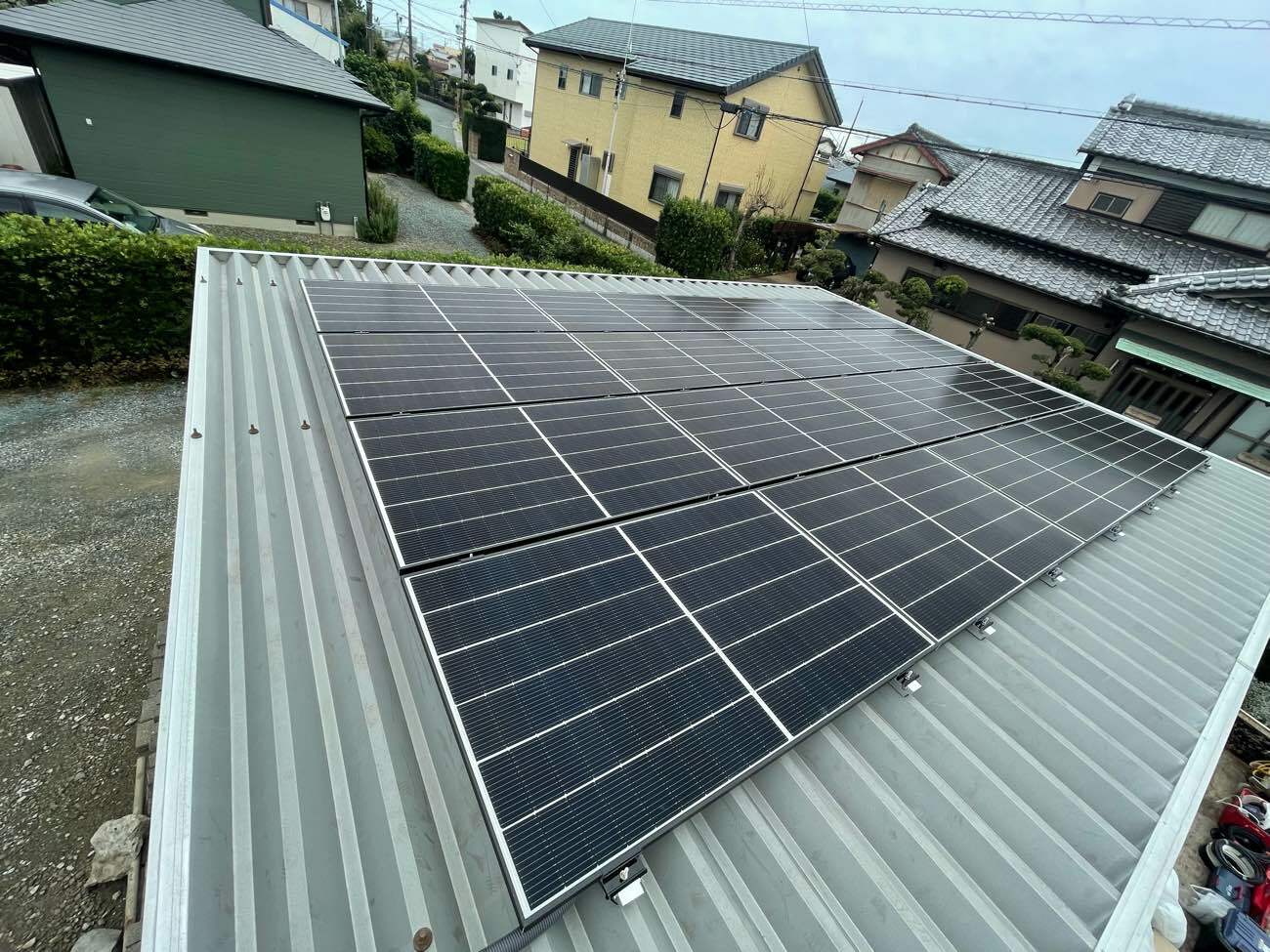 施工事例　更新しました！　- 浜松市南区　I様邸 　太陽光発電　設置工事 画像