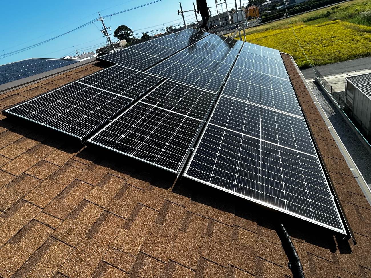 長州産業太陽光パネル設置工事をいたしました！ 画像