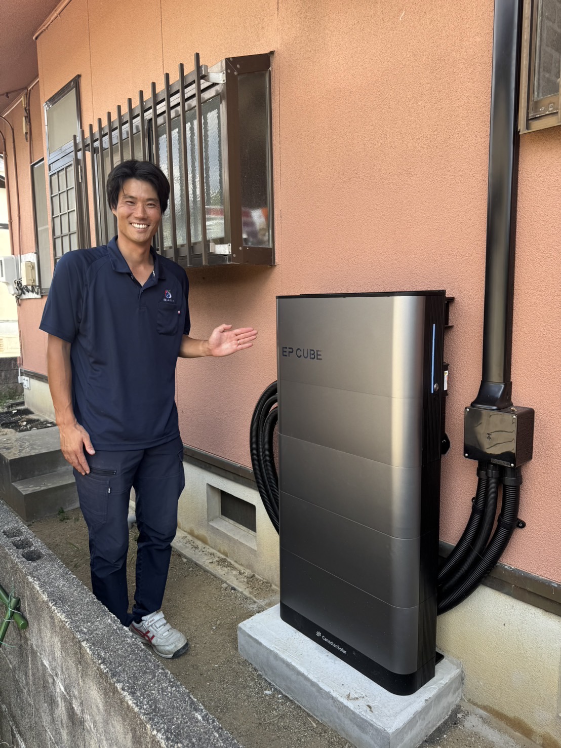 EPCUBE蓄電池を設置しました！ 画像