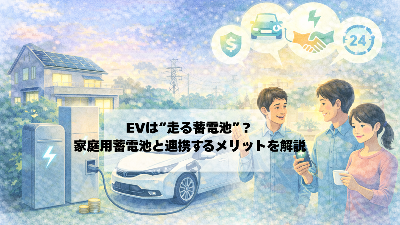 【2026年最新】高性能住宅時代に必須？蓄電池EV接続のメリット解説 画像