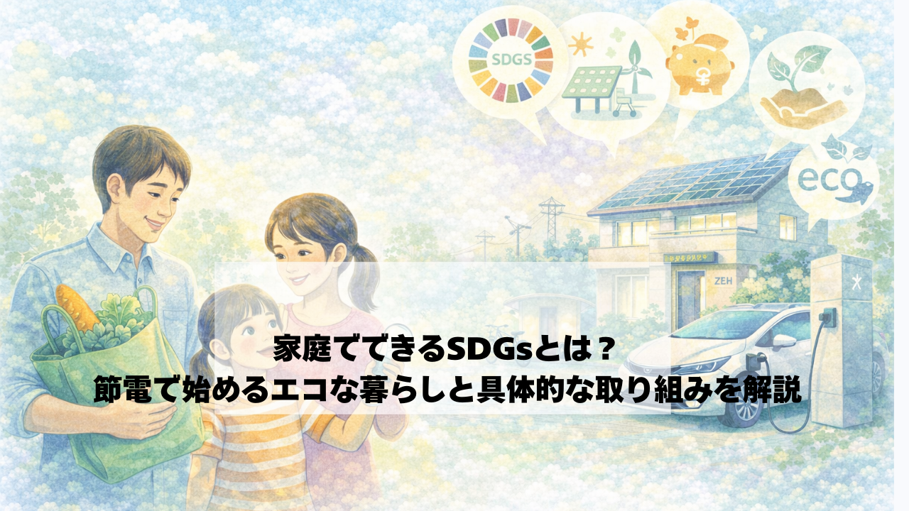 家庭でできるSDGsと節電－わたしたちにできることとは？ 画像