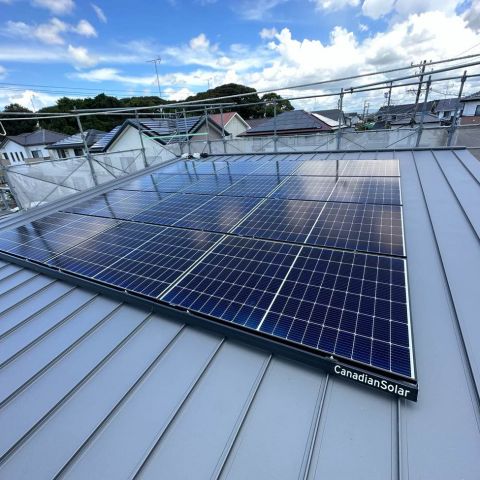 静岡県磐田市で太陽光パネルの設置工事をしました！ アイキャッチ画像